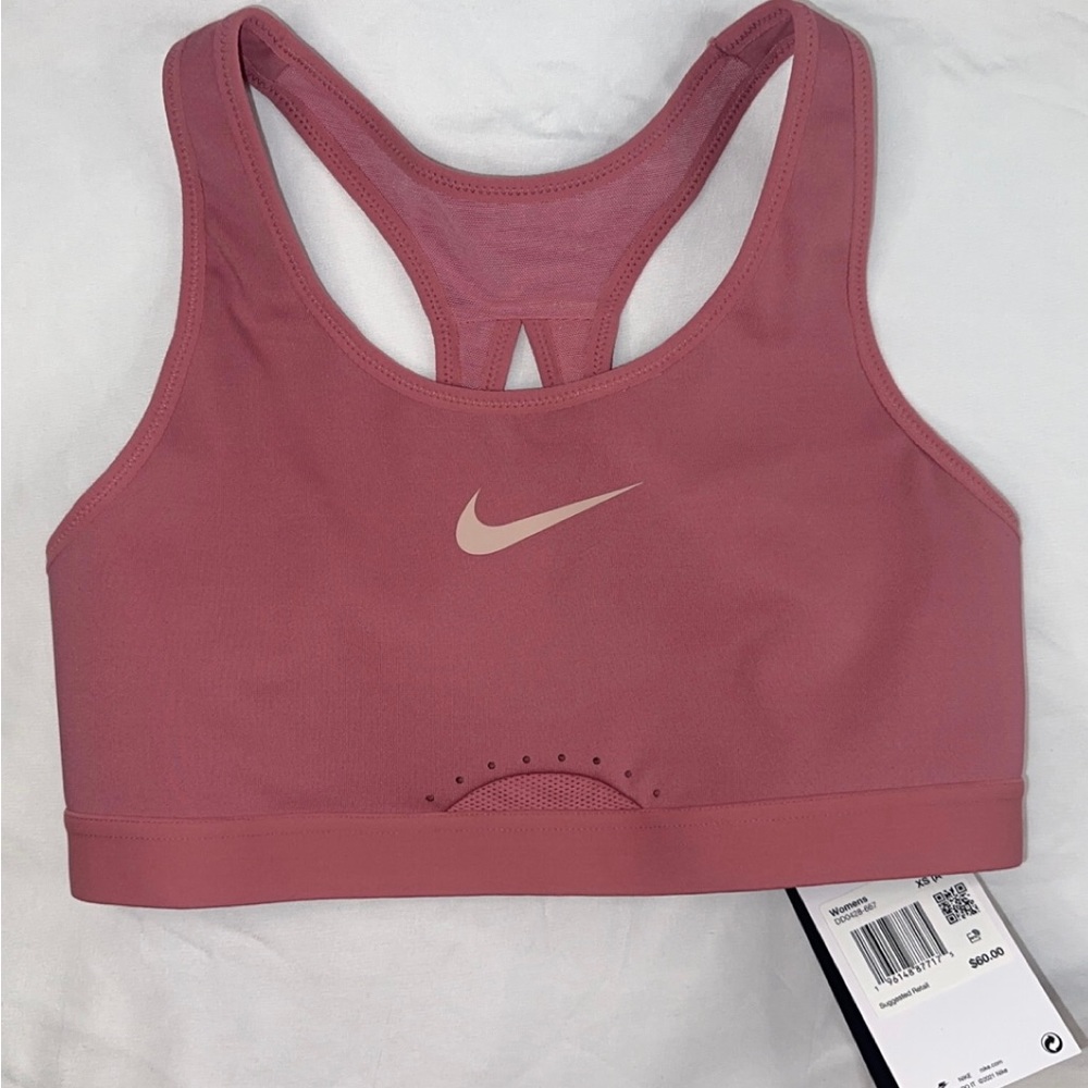 Nike Training Workout Sports Bra Adjustable Strap Back